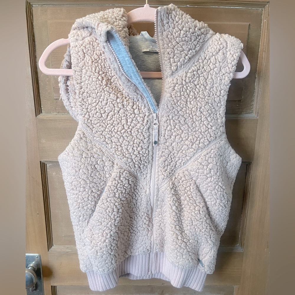 Prana Vapor Permafrost Hooded Fleece Vest - Women’s size S